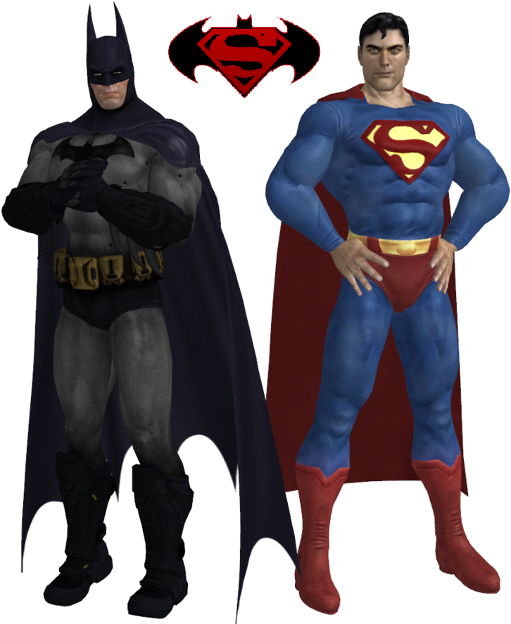 Batman Superman Png - Superman Batman (896x891), Png Download