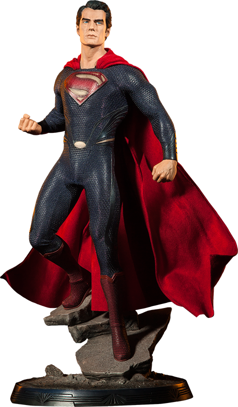 Man Of Steel - Sideshow Collectibles Superman Premium Format Polystone (480x818), Png Download