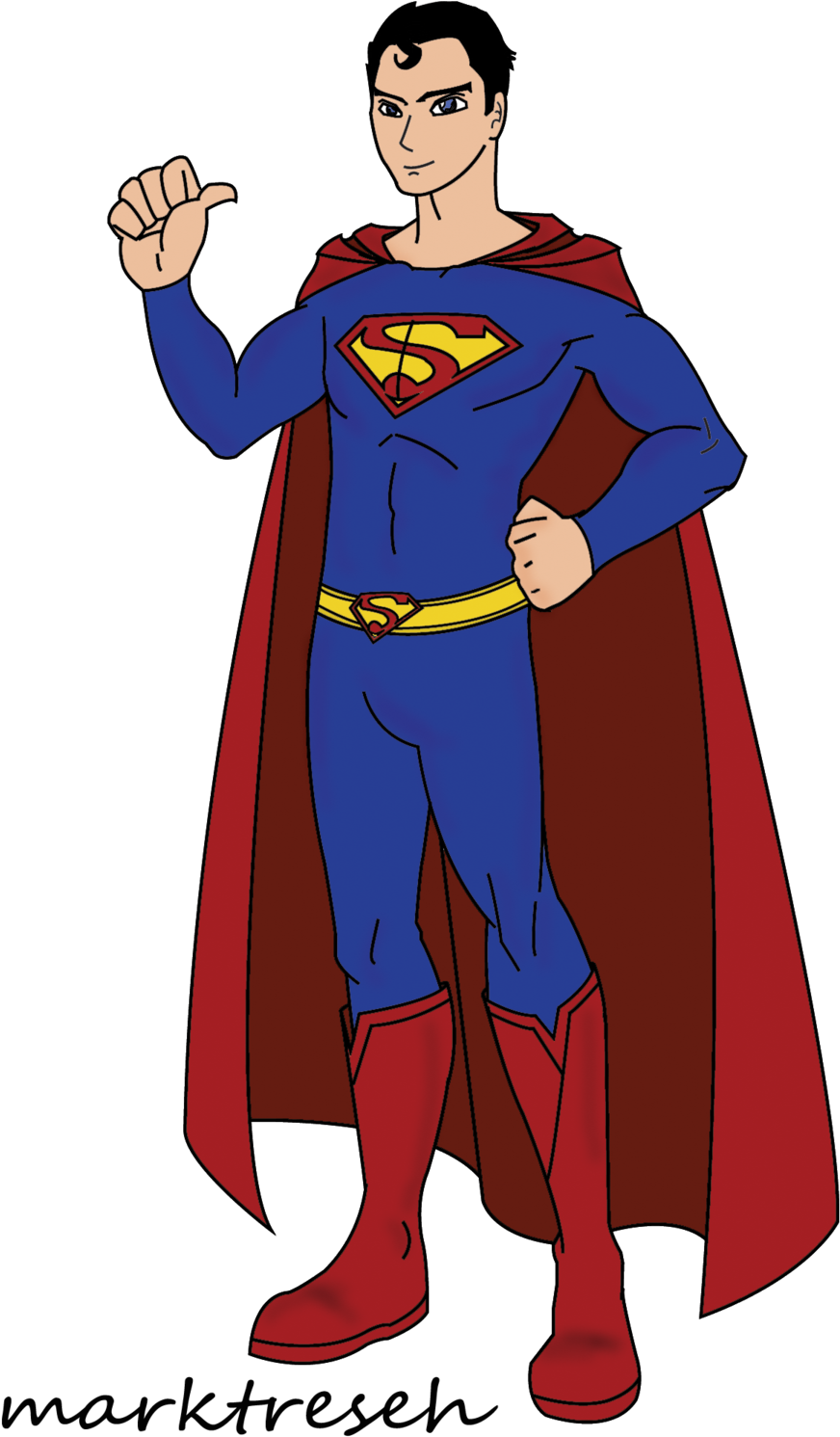 Free Superman Clipart Clipart Co - Superman In Clipart (900x1526), Png Download