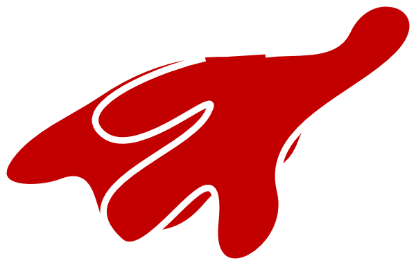 Super Hero Red Cape Clip Art At Clker - Cape Super Heros Png (600x383), Png Download
