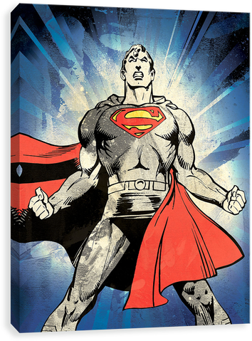 Superman Strength Burst - Dc Comics Silk Superman Comic Pocket Square (500x500), Png Download