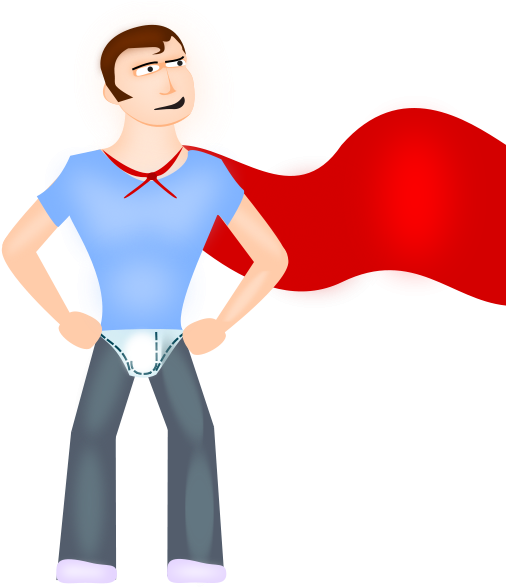 Super Dude Clipart Png (509x600), Png Download