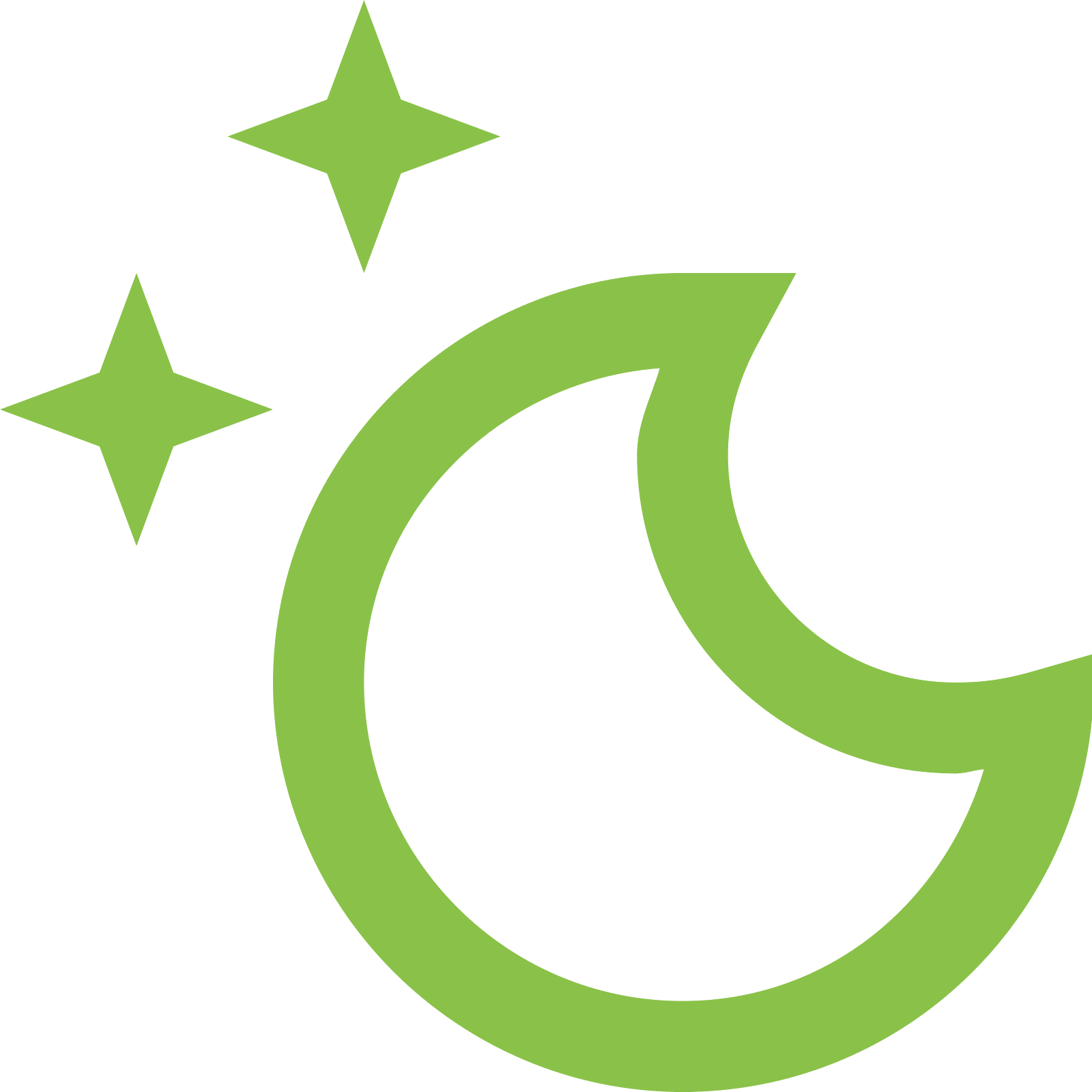 Moon And Stars Icon - Icono Luna Y Sol (1600x1600), Png Download