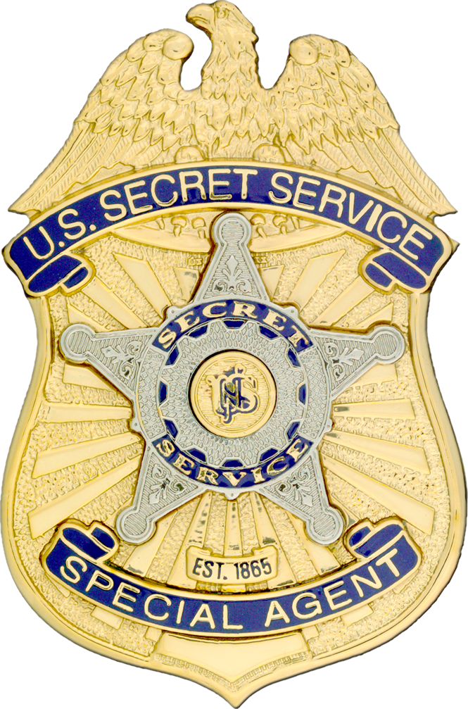Badge Of The United States Secret Service - Usss Badge (665x1007), Png Download