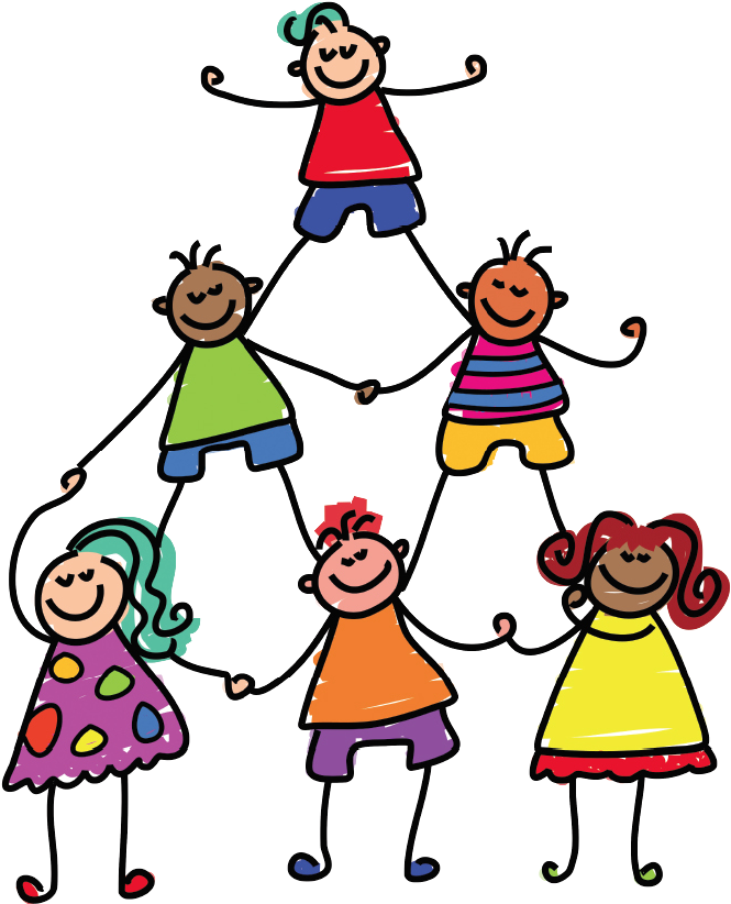 Warmth Clipart Happy Kid - Trabajo En Equipo Dibujos (752x913), Png Download