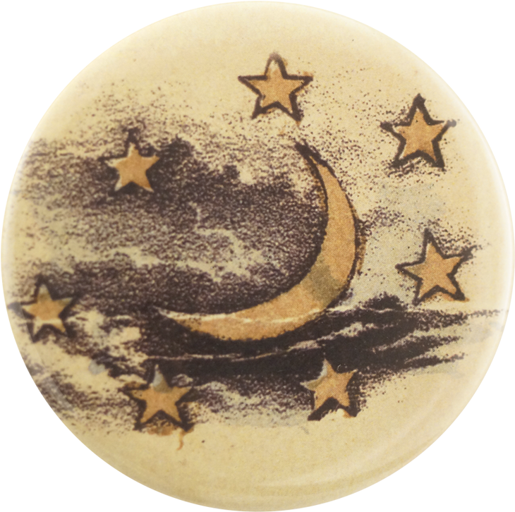 Moon & Stars - Circle (500x500), Png Download