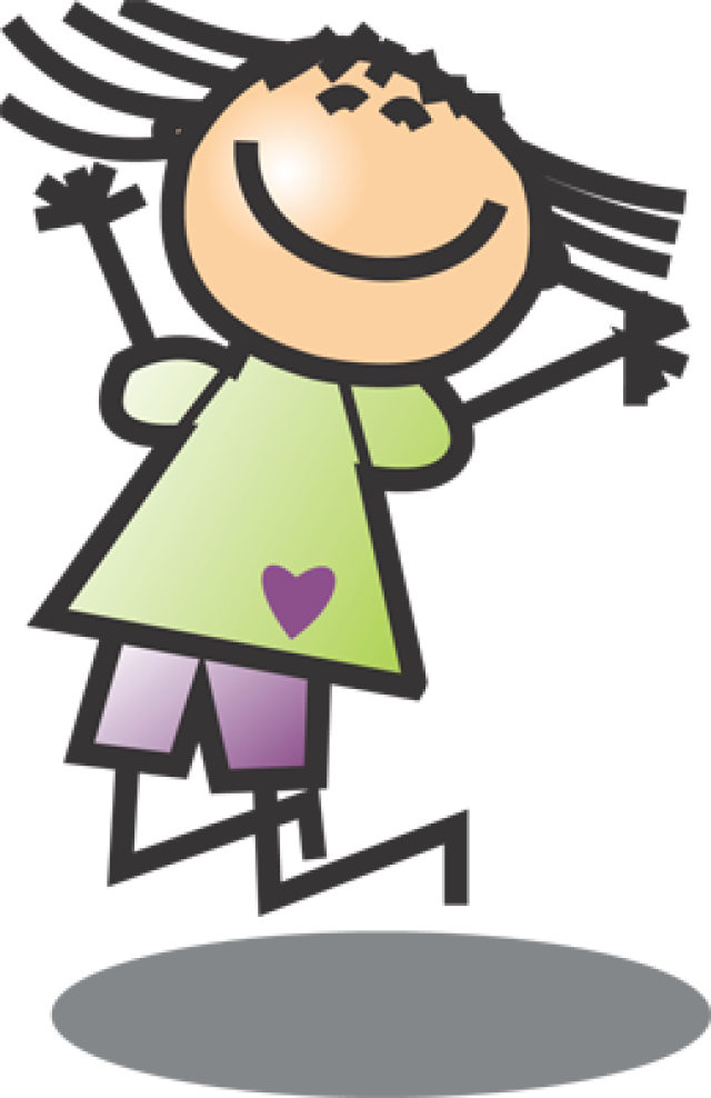 About Us - Girl Doing Happy Dance (640x988), Png Download