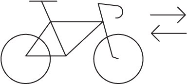 Easy Bike To Bike Transfer - Bicycle (417x417), Png Download