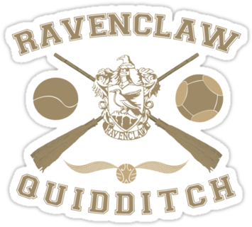 "ravenclaw Quidditch " Stickers By Lumos Ϟ Nox - Harry Potter Quidditch Stickers (375x360), Png Download