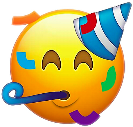 Emoji Emojiface Emojisticker Happybirthday - Emoji For Party (458x438), Png Download