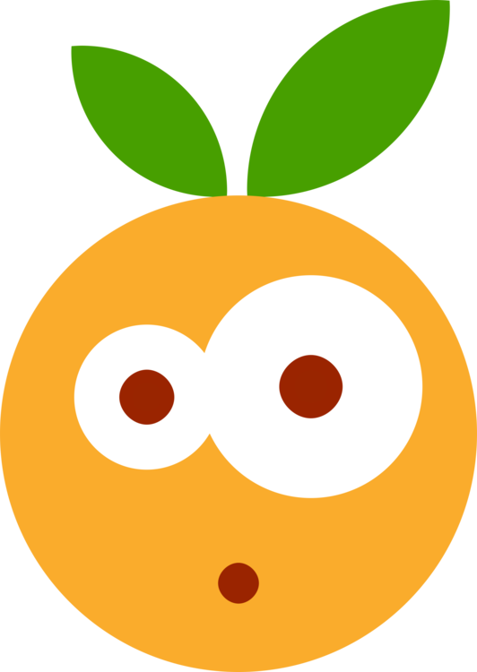 Emoji Fruit Emoticon Birthday Smiley - Orange Fruit Emoji (532x750), Png Download
