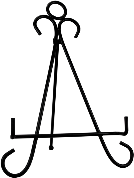 Indoor Black Easel Stand - Easel (461x599), Png Download