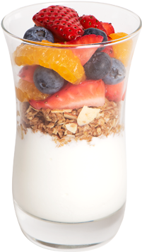 Yogurt Con Granola Png (430x355), Png Download