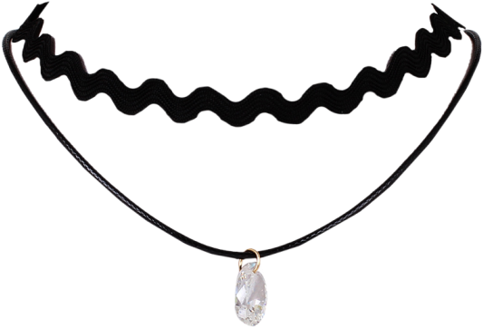 Black Choker Png - Choker Png (558x744), Png Download