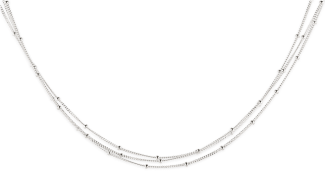 Sterling Layered Spheres Choker - Necklace (650x650), Png Download