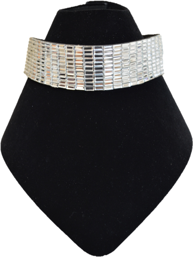 Thick Bling Choker - Fedora (748x1125), Png Download
