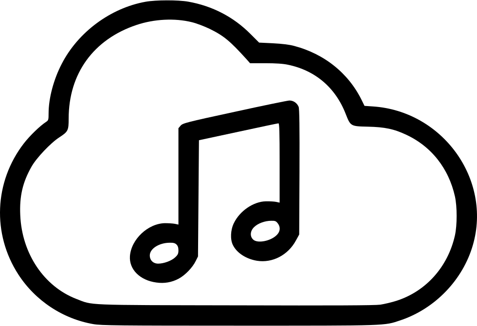 Music Playing Cloud Stream Comments - Streaming Icon Transparent (980x670), Png Download
