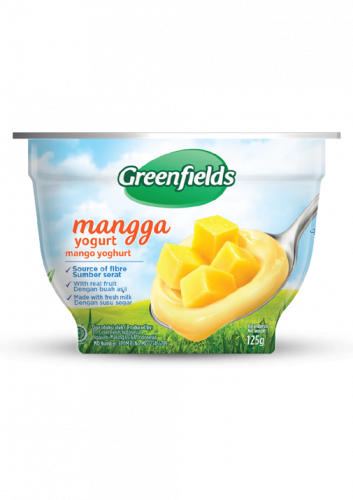 Mango Yogurt - Greenfields Milk (353x500), Png Download