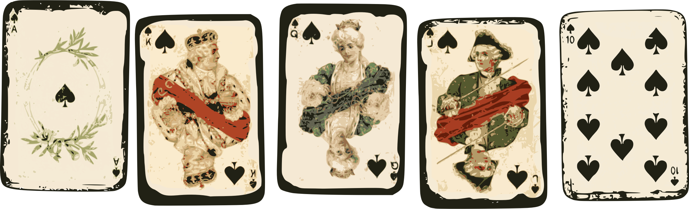 This Free Icons Png Design Of Royal Flush (2400x728), Png Download