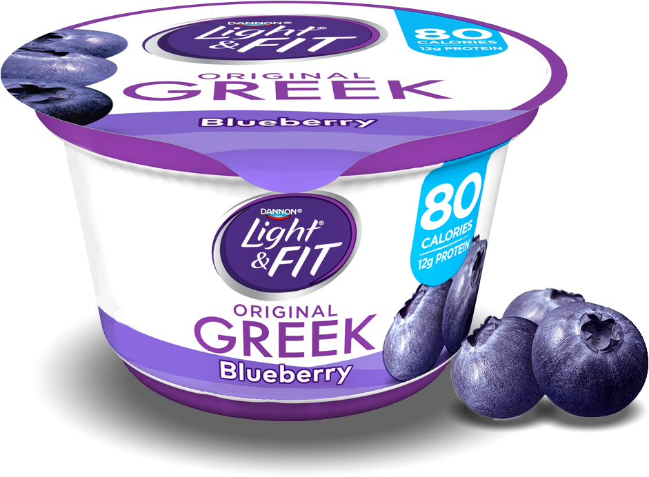 Blueberry Greek Yogurt - Greek Yogurt 80 Calories Blueberry (1140x810), Png Download