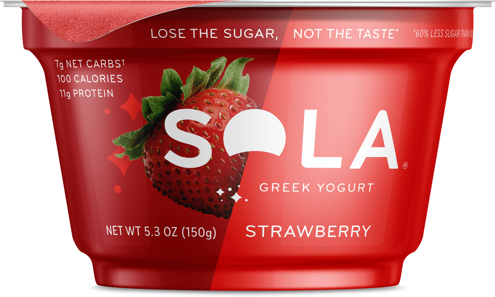 Strawberry Yogurt - Low-carbohydrate Diet (1590x957), Png Download