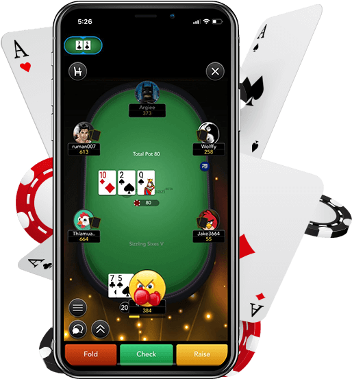 Stay In The Game Wherever You Are With Our Apps - Poker (603x552), Png Download