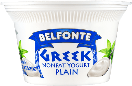 Plain Greek Yogurt - Belfonte Greek Yogurt (490x300), Png Download