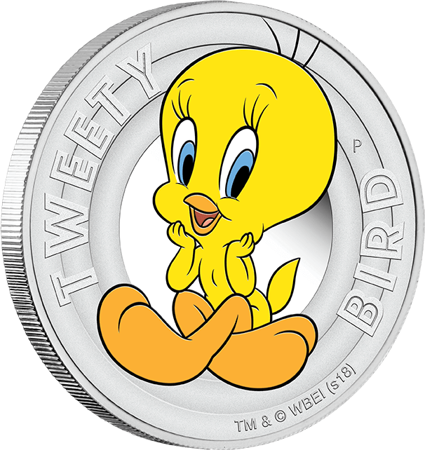 Example Of Tweety Bird Coin - Tweety Bird (606x642), Png Download