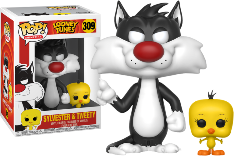 Sylvester And Tweety Pop Vinyl Figure - Pop Animation: Looney Tunes - Sylvester And Tweety (768x514), Png Download