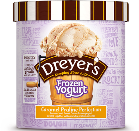 Caramel Praline Perfection - Dreyer's Caramel Ice Cream (500x480), Png Download