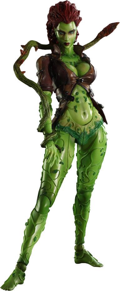 Dc Comics Collectible Figure Poison Ivy - Batman - Arkham City - Poison Ivy Play Arts Kai Action (385x928), Png Download