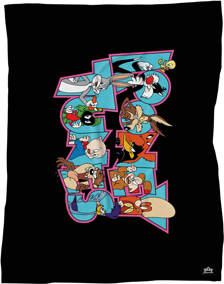 Looney Tunes Logo Black - Looney Tunes (1000x1000), Png Download