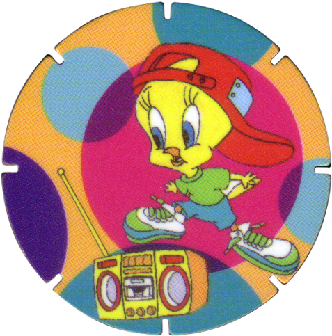 Tazos > Walkers > Looney Tunes 02-tweety - Looney Tunes Crisps Walkers (500x500), Png Download