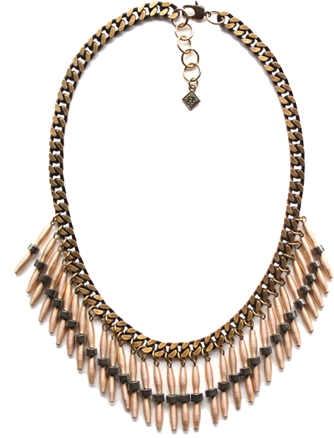 Fringe Necklace V=1422992512 - Necklace (500x650), Png Download