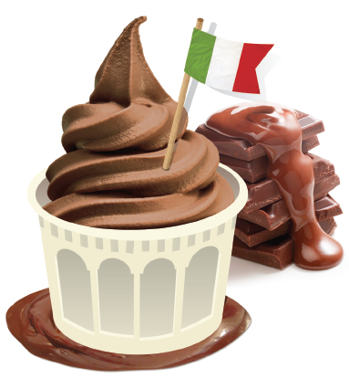 Flavor Website Page Choco-gelato - Chocolate (656x442), Png Download