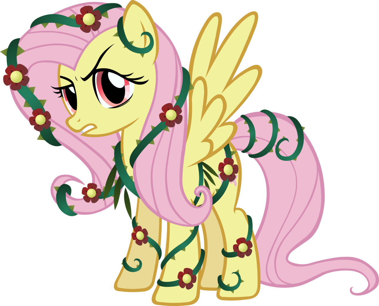 Doctor-g, Evil, Fluttershy, Idw, Idw Showified, Poison - My Little Pony Fluttershy Evil (1269x1024), Png Download