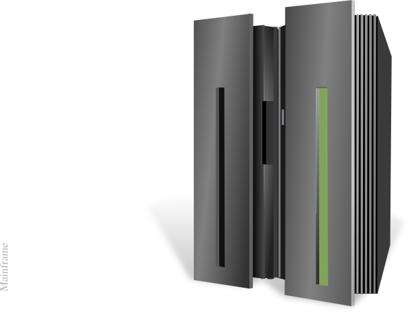 Small - Mainframe Server (600x458), Png Download