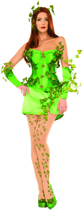Dc Comics Poison Ivy Deluxe Corset Costume - Spirit Halloween Poison Ivy Costume (415x415), Png Download