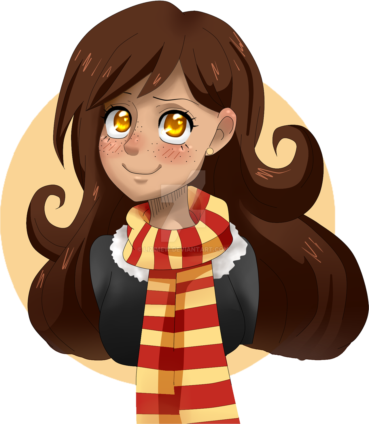 Png Transparent Liz Fanart Gryffindor By Lxzerella - Harry Potter Fanart Png (1600x1511), Png Download