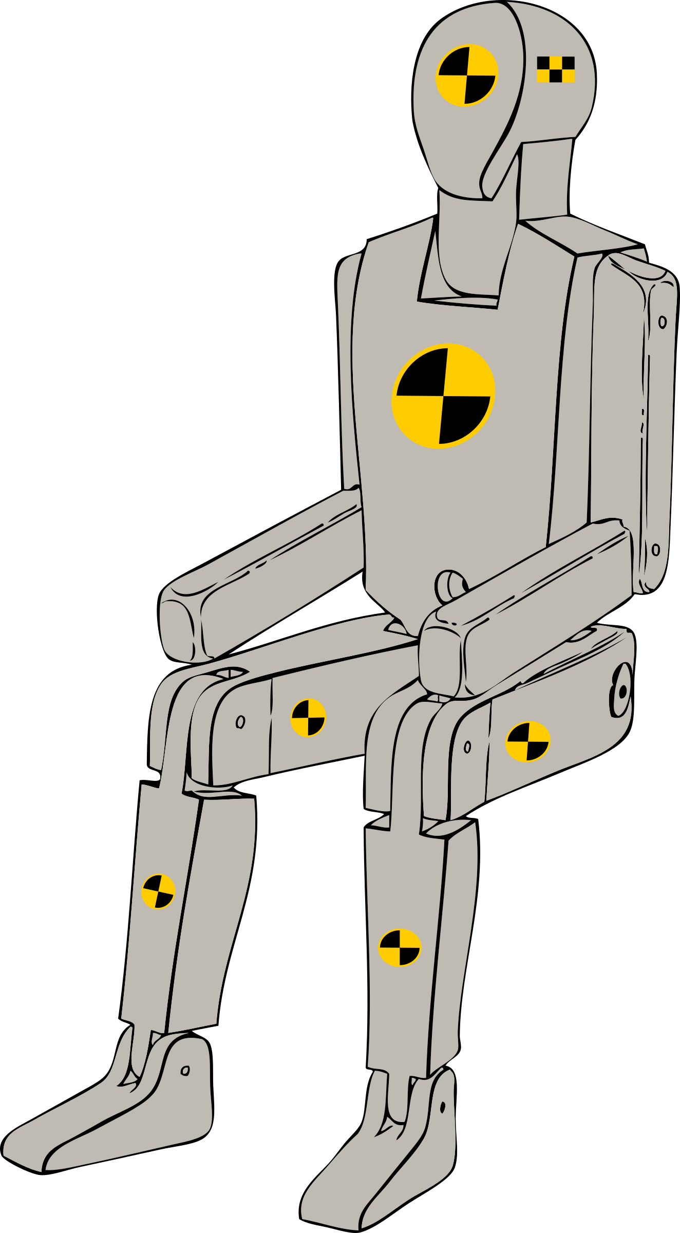 This Free Icons Png Design Of Crash Test Dummy (1324x2400), Png Download