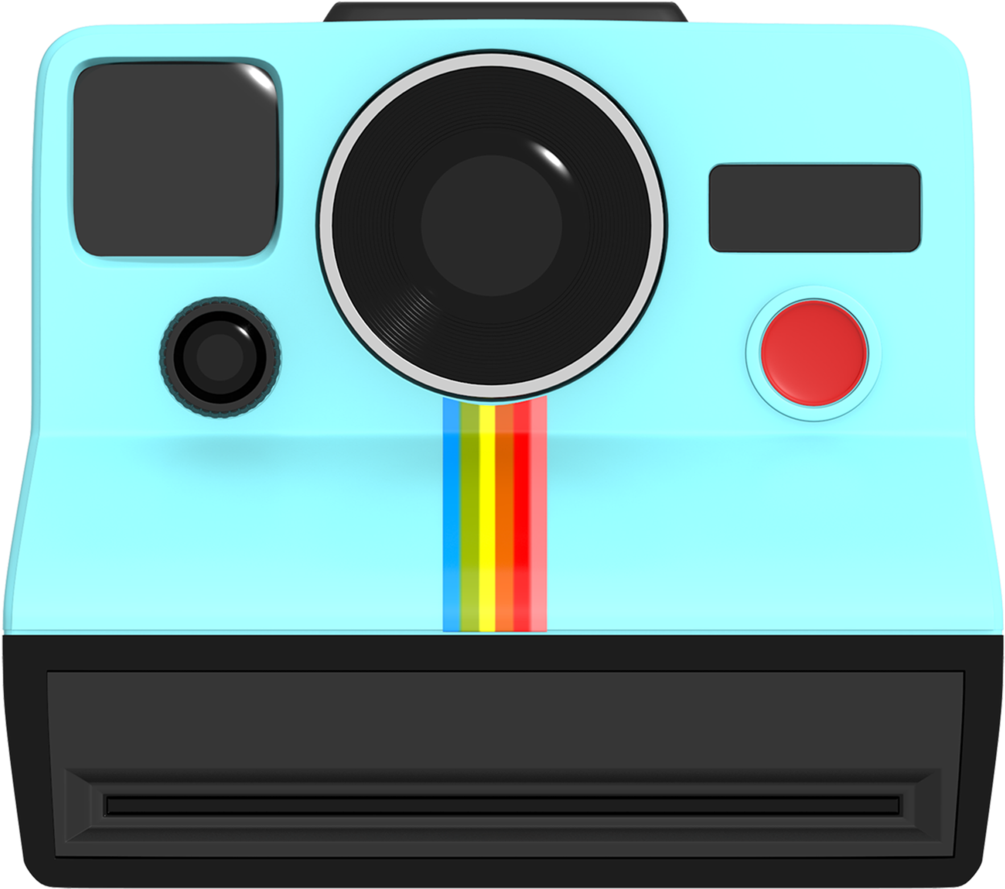 Image Library B Stock Pop Studios Props - 80s Polaroid Png Clipart (1024x1024), Png Download