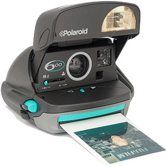 Impossible 90's Style Polaroid 600 Camera - Polaroid 600 (500x375), Png Download
