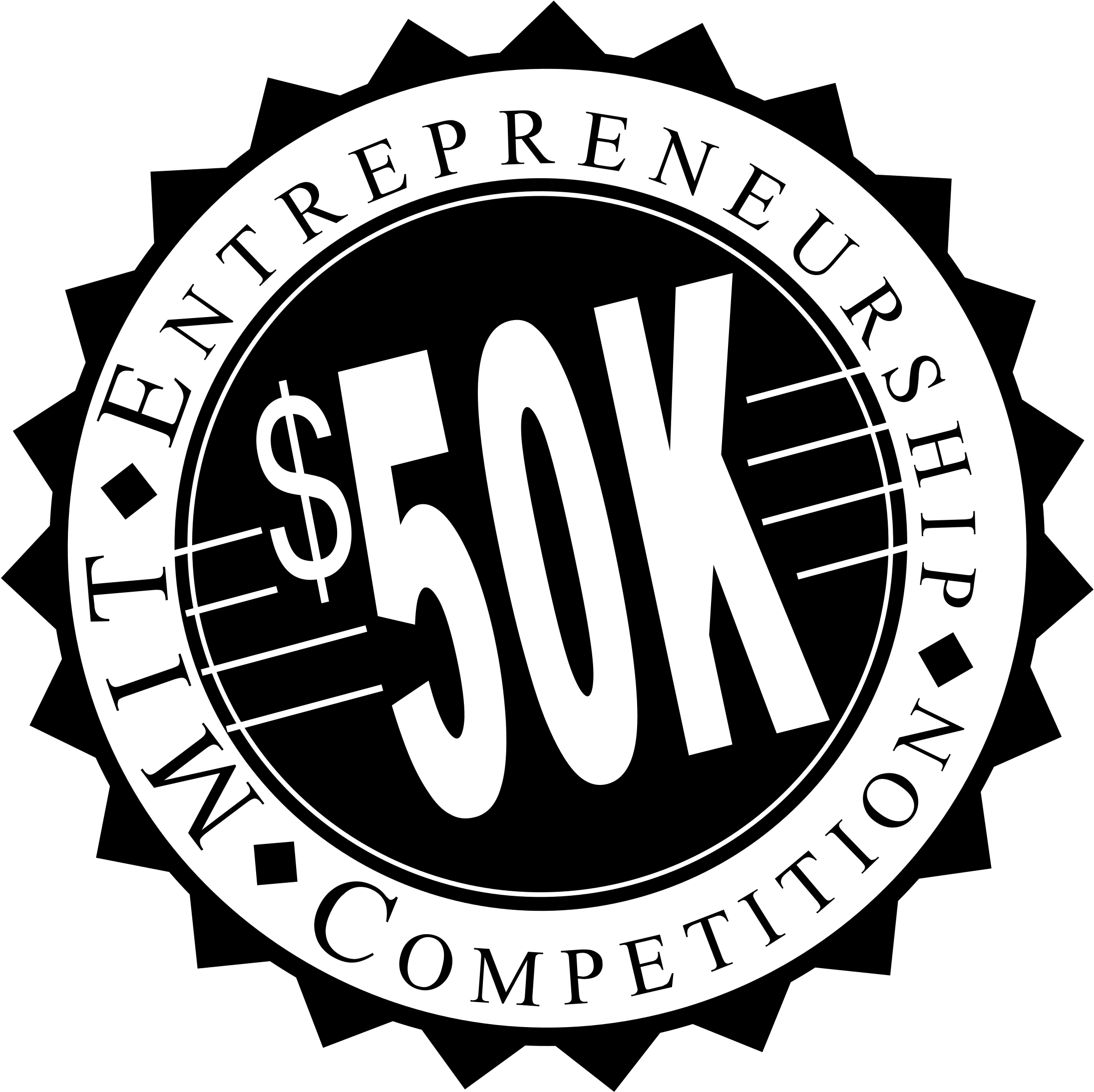 Mit 50k Entrepreneurship Competition Logo Png Transparent - Cafe Logo White Background (2400x2400), Png Download
