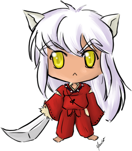 Png Freeuse Library By Marikots On Deviantart - Chibi Inuyasha (600x600), Png Download