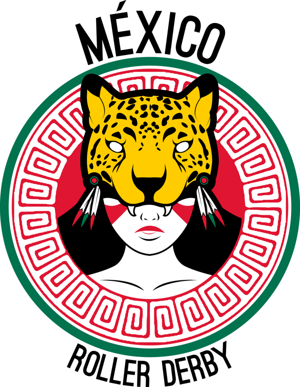 Team México Roller Derby Logo On Behance - City Hall, Dublin (600x773), Png Download