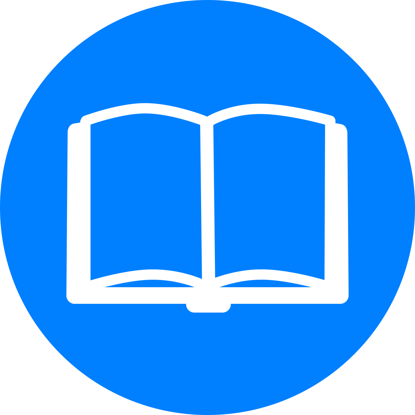 Free Icons Png - Book Icon Png Round (1325x1325), Png Download