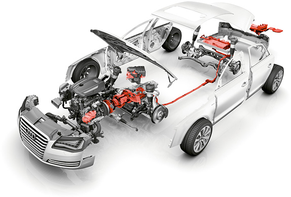 Transparent Engine Car - Napęd Hybrydowy (704x396), Png Download