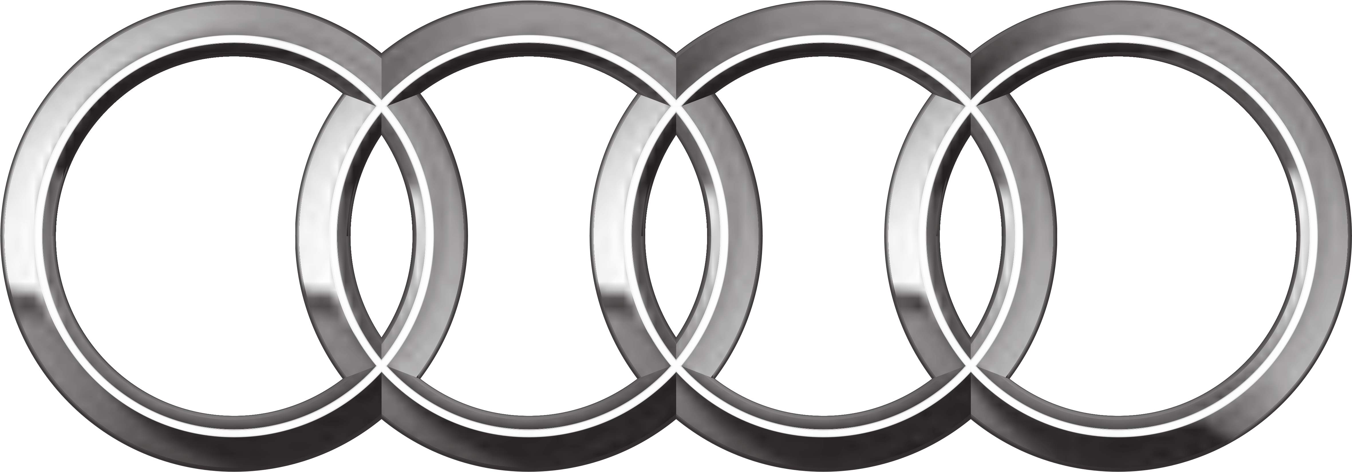 Logo Audi Png - Audi Logo (4880x1783), Png Download