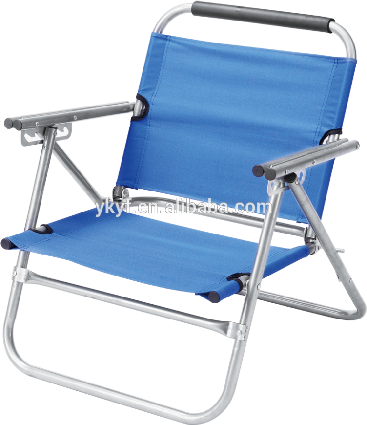 Metal Folding Beach Chair - Wing Chair (925x1000), Png Download