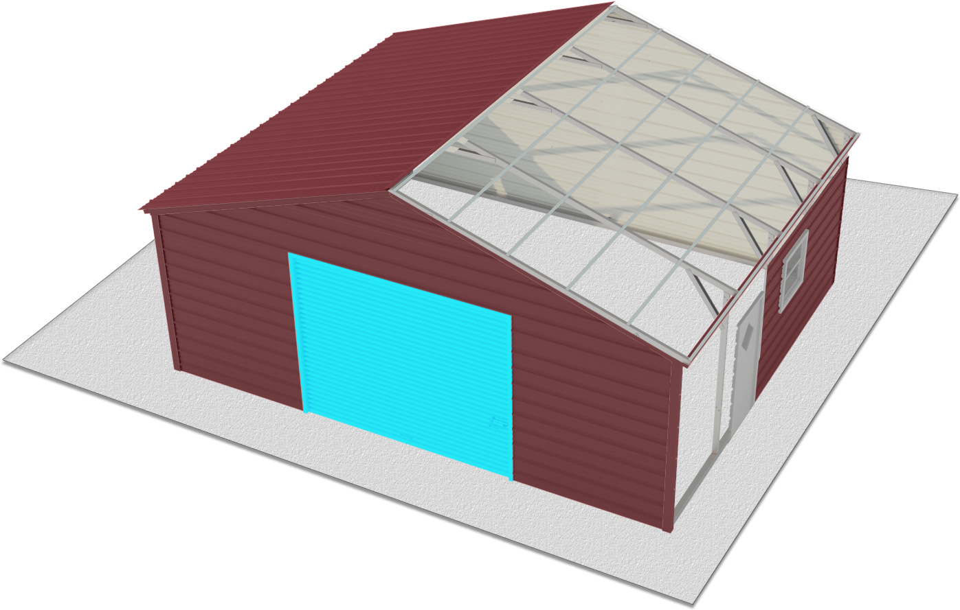 Garage-door - Roof (1660x960), Png Download